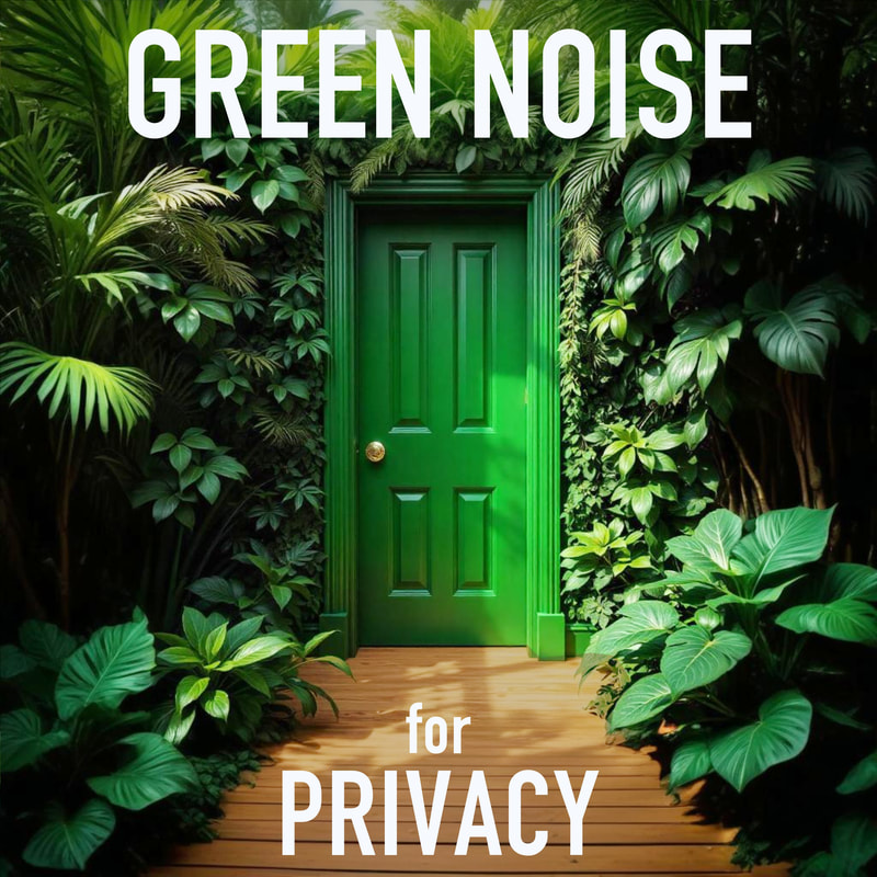 We all need some privacy sometimes. Green noise combines the masking sound of white noise with soothing nature sounds that are easy on the ears to create your own little jungle retreat.