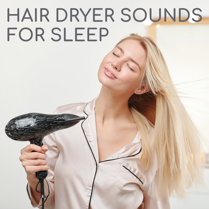 The relaxing sound of a hair dryer gently blowing warm air across your head to help you fall asleep. The hum of a blow dryer helps block out disruptive outside noises and creates an atmosphere of calm to help you sleep deep all night long.