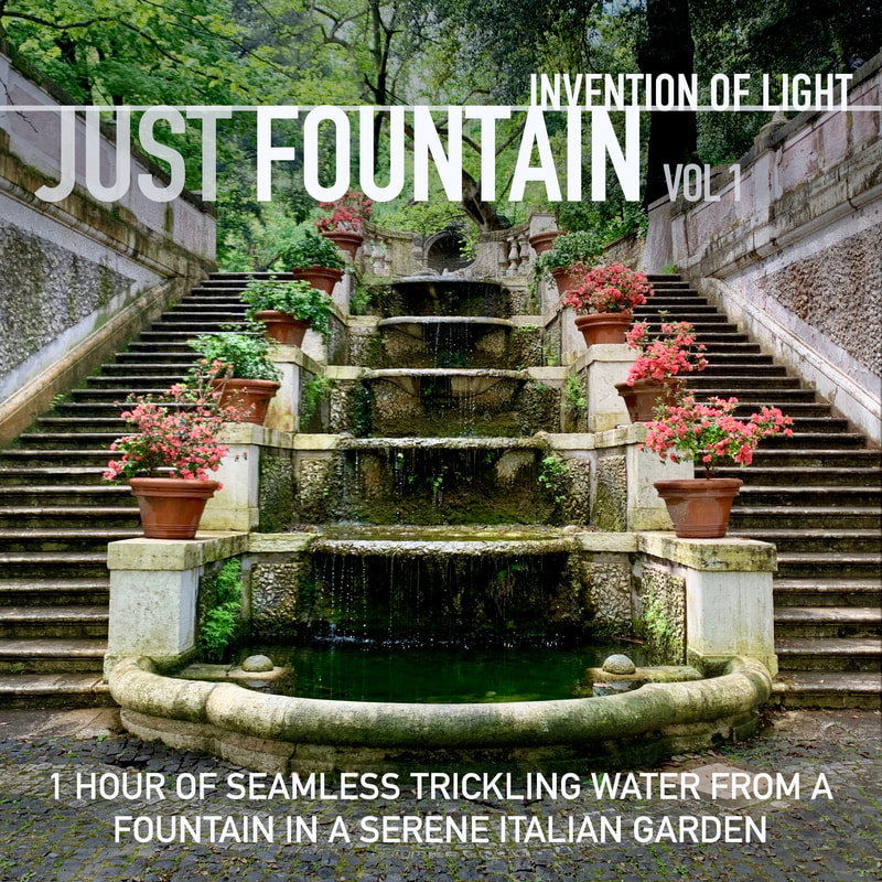 1 Hour of Seamless Trickling Water from a Fountain in a Serene Italian Garden