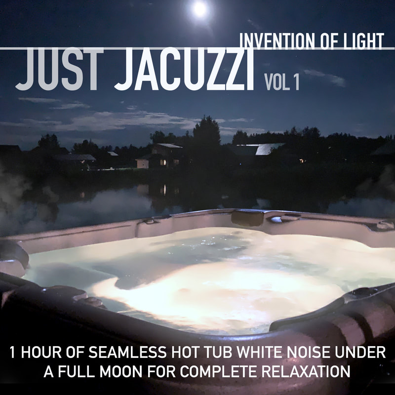 1 Hour of Seamless Hot Tub White Noise Under a Full Moon for Complete Relaxation