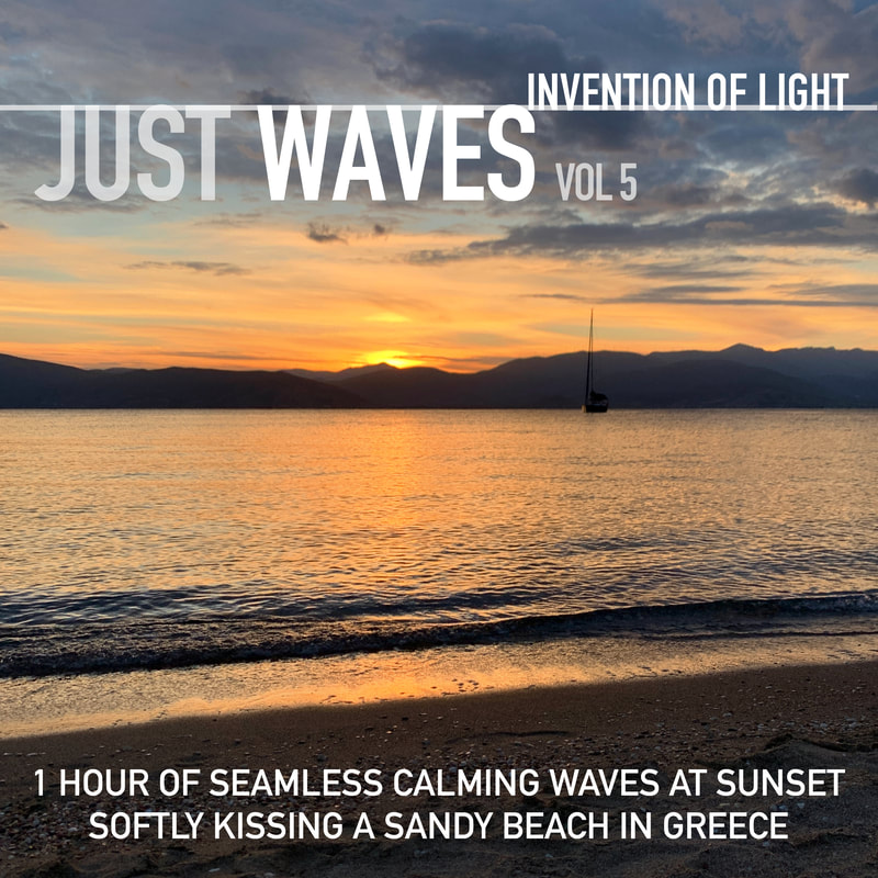 1 Hour of Seamless Calming Waves at Sunset Softly Kissing a Sandy Beach in Greece
