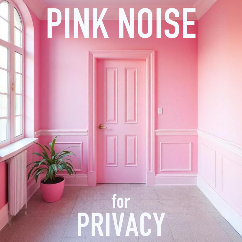 Pink noise is a bit more mellow than white noise, but still provides all of the noise masking benefits so you can do what you need to do. We all need a little privacy once in a while!